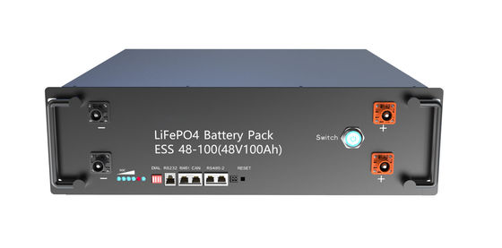 Micro Vision 48V 50Ah Rackmount Telecom Lifepo4 Battery Pack 2.5Kw Untuk Tata Surya