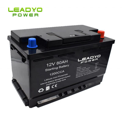 Beli Baterai Lithium ion Star-Stop Marine 12v 80Ah CCA1200A Cracking & Deep Cycle Lifepo4 Baterai untuk Kapal pembuatan online