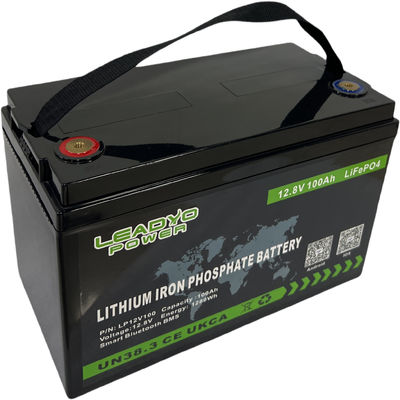 Beli Baterai Isi Ulang BMS Lithium ion 12v 100Ah LiFePO4 Baterai Deep Cycle dengan Bluetooth untuk Marine & RV pembuatan online