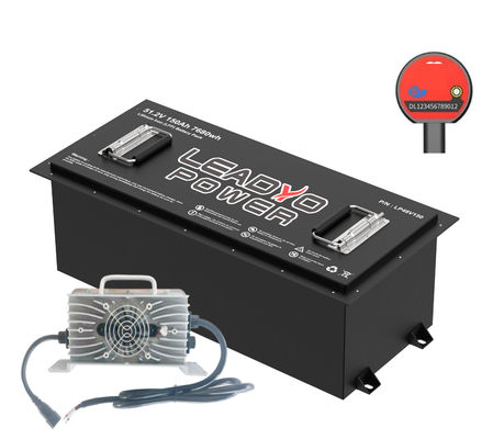 Lithium Golf Cart 48V 51.2V 150Ah LiFePO4 LFP Baterai Paket Dengan Pengecas