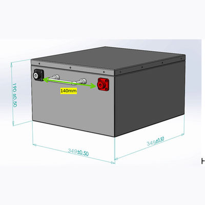 Baterai Deep Cycle RV 12V 300Ah Untuk Trailer Kemping Motorhome Underseat