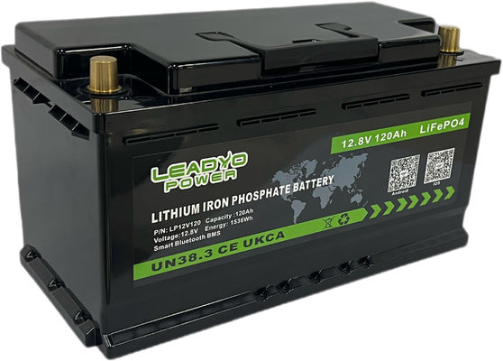 Harga yang pantas DIN L4 L5 12V 100Ah 120Ah Lifepo4 LFP Bluetooth App Baterai lithium besi paclUntuk Penyimpanan Energi Surya on line