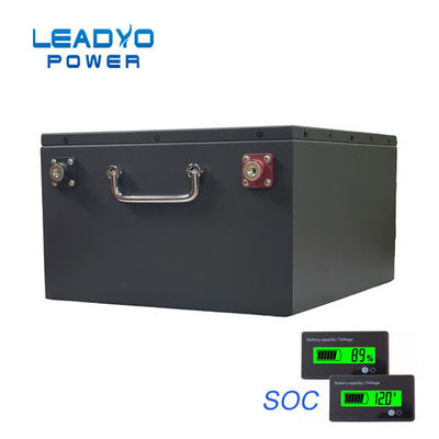 Harga yang pantas 48V 100Ah LiFePO4 Golf Cart Baterai 300A/10s Peak Current Over Current Perlindungan on line