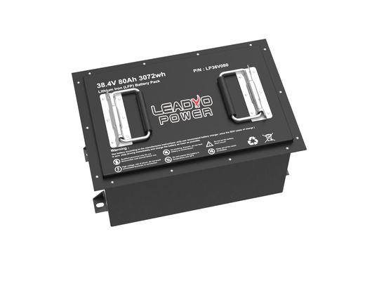 Lithium Golf Cart 36V 38.4V 80Ah LiFePO4 LFP Baterai Paket Dengan LCD LED Display / Charger