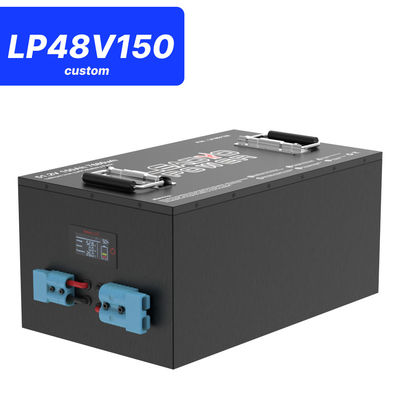 Harga yang pantas 48V 150Ah 51.2V LiFePO4 Golf Cart Baterai, 250A BMS, 4000+ Siklus Lithium Baterai, Max 12.8kW Daya on line
