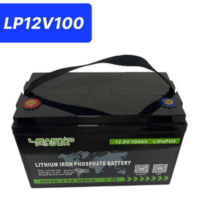 Harga yang pantas 12V 100Ah 12.8V LiFePO4 Lithium Baterai Dengan Bluetooth Grup 31 Ukuran on line