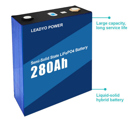 Harga yang pantas Sel LiFePO4 Semi-Solid State 3.2V 280Ah Baterai Lithium Prismatik on line