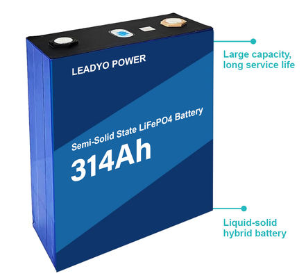 Harga yang pantas Sel LiFePO4 Semi Solid State 3.2V 314Ah Baterai Lithium Prismatik on line
