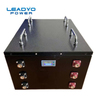 Harga yang pantas Metal Case Golf Cart 48V 100Ah Baterai Lithium Ion Metal Case Isi Ulang Dengan LCD on line